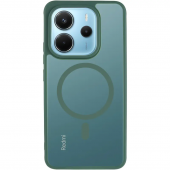 Чeхол TPU+PC Lyon Frosted series with Magsafe Xiaomi Redmi Note 14 4G Green
