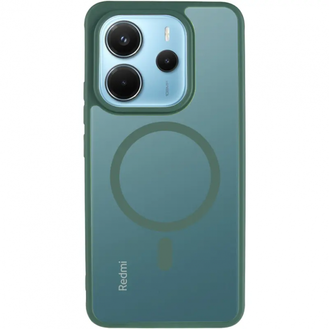Чохол TPU+PC Lyon Frosted series with Magsafe Xiaomi Redmi Note 14 4G Green