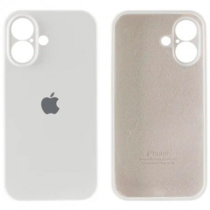 Силиконовый чехол для iPhone 17 White FULL-1