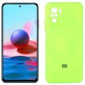 Чохол Soft Case для Xiaomi Redmi Note 10 Салатовий FULL