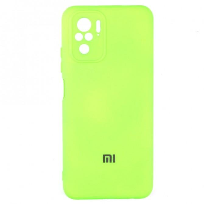 Чохол Soft Case для Xiaomi Redmi Note 10 Салатовий FULL-1