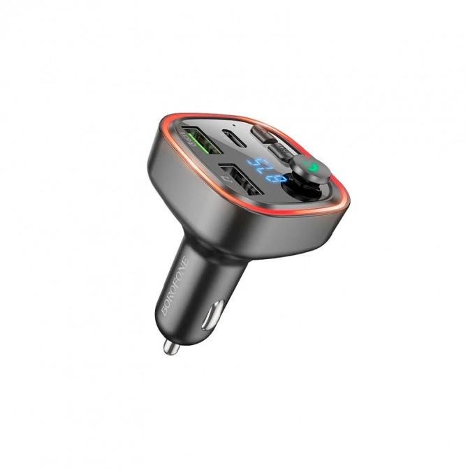 ФМ Модулятор Borofone BC48 Broad QC3.0 18W Black-1