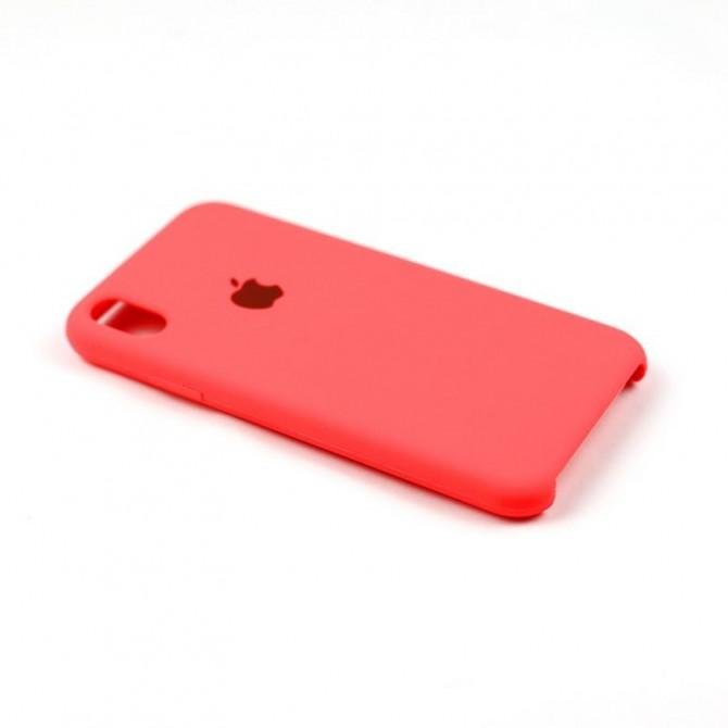 Чохол силіконовий для iPhone X/Xs Неоново Рожевий-1