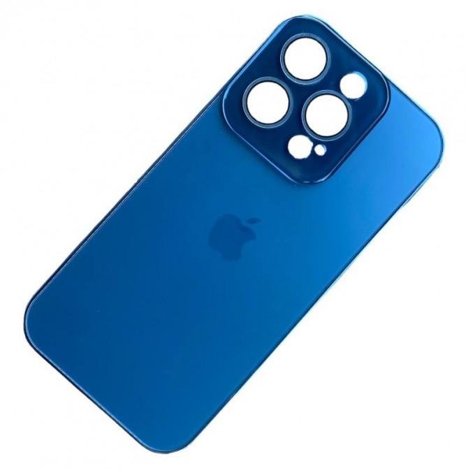 Чехол TPU+Glass Sapphire Midnight with MagSafe для Apple iPhone 13 Pro Max (6.7") Синий-1