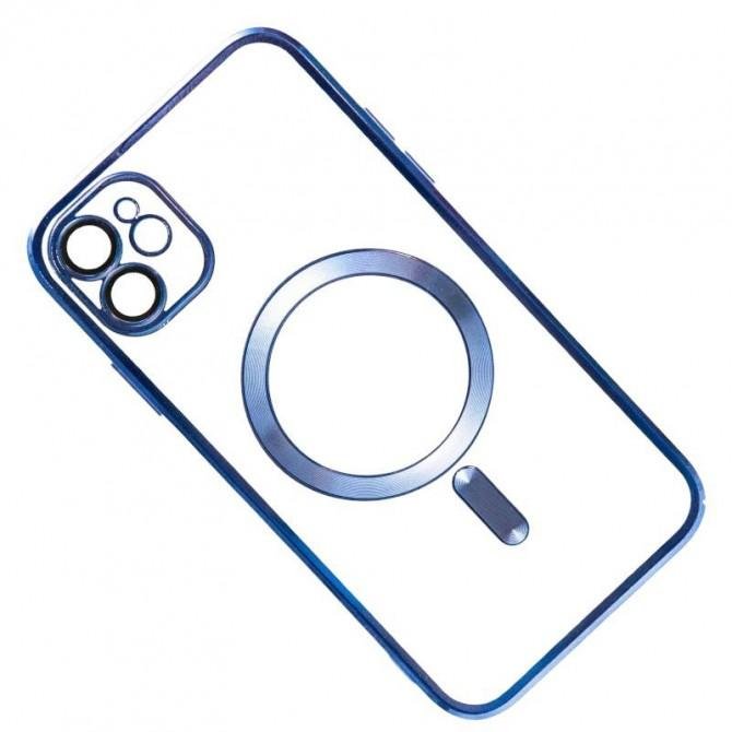 Силиконовый чехол SHINING with MagSafe для iPhone 11 Синий-2