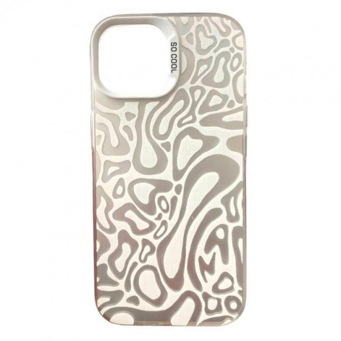 Чехол-накладка Colorful Circles для iPhone 16 Pro White