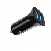Автомобильное зарядное устройство XO TZ10 2.4A/2 USB + MicroUSB Black Автомобильное зарядное устройство XO TZ10 2.4A/2 USB + MicroUSB Black