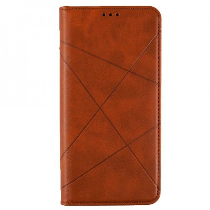 Чохол-книжка Lines Leather для Samsung A515 Galaxy A51 Коричневий-1