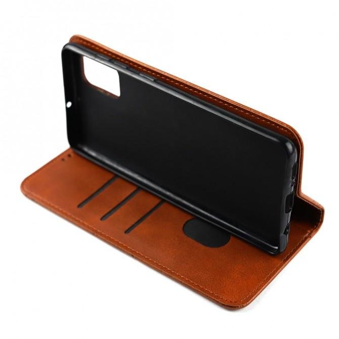 Чохол-книжка Lines Leather для Samsung A515 Galaxy A51 Коричневий-5