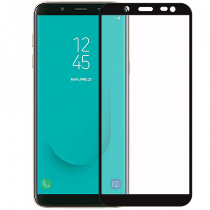 Защитное стекло для SAMSUNG J415 Galaxy J4 Plus (2018) Full Glue (0.3 мм, 2.5D, чёрное)