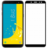 Захисне скло для SAMSUNG J600 Galaxy J6 (2018) Full Glue (0.3 мм, 2.5D, чорне)