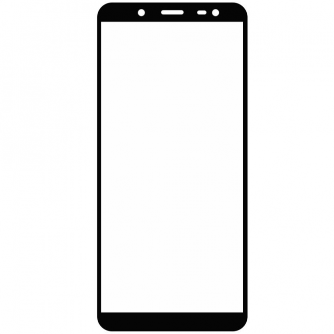 Захисне скло для SAMSUNG J600 Galaxy J6 (2018) Full Glue (0.3 мм, 2.5D, чорне)-2