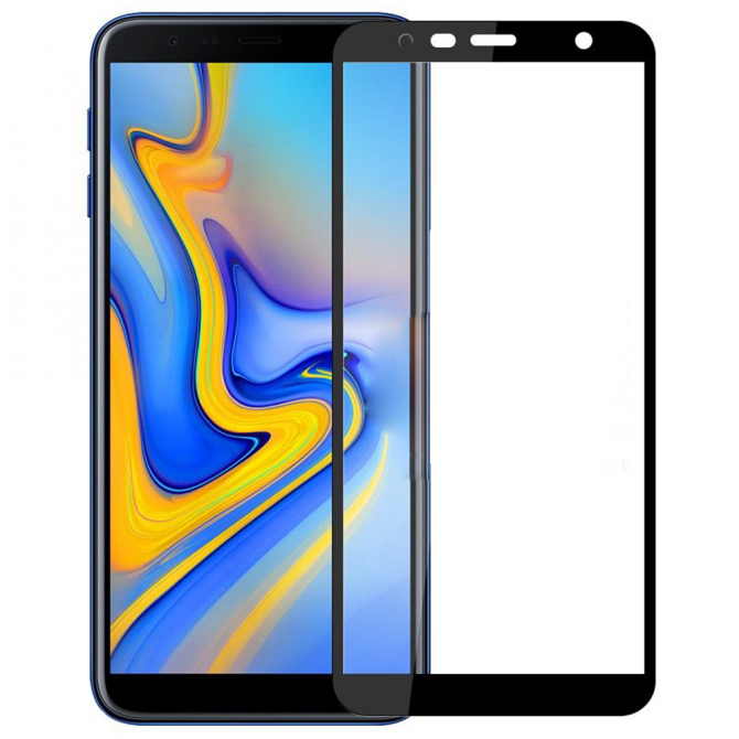 Захисне скло для SAMSUNG J610 Galaxy J6 Plus (2018) Full Glue (0.3 мм, 2.5D, чорне)-1