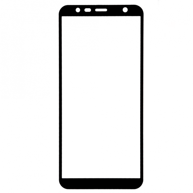 Захисне скло для SAMSUNG J610 Galaxy J6 Plus (2018) Full Glue (0.3 мм, 2.5D, чорне)-2
