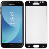 Захисне скло для SAMSUNG J330 Galaxy J3 (2017) Full Glue (0.3 мм, 2.5D, чорне)