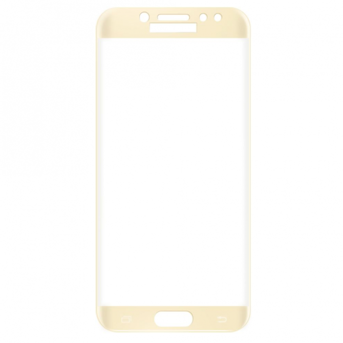 Захисне скло для SAMSUNG J730 Galaxy J7 (2017) Full Glue (0.3 мм, 2.5D, золотий)-1