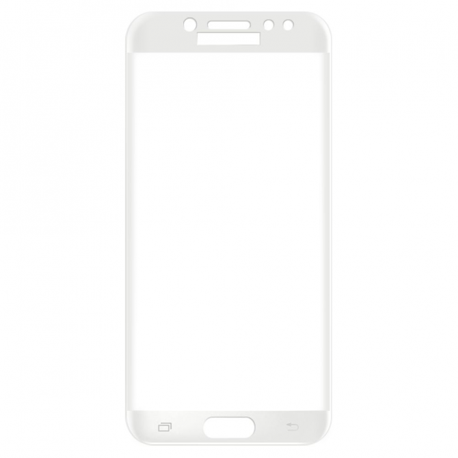 Захисне скло для SAMSUNG J730 Galaxy J7 (2017) Full Glue (0.3 мм, 2.5D, бiлий)-1