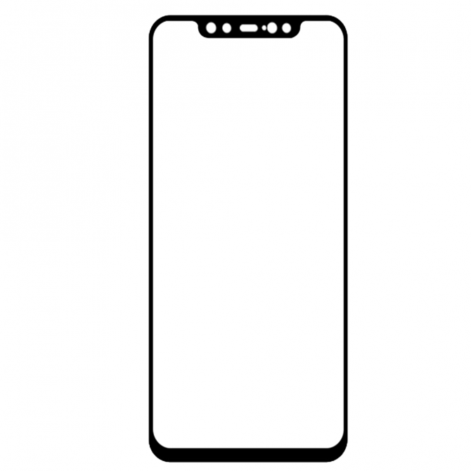 Захисне скло для XIAOMI Mi8/Mi8 Pro Full Glue (0.3 мм, 2.5D, чорне)-2