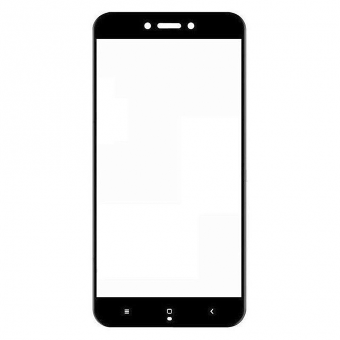 Защитное стекло для XIAOMI Redmi 5a Full Glue (0.3 мм, 2.5D, чёрное)-2