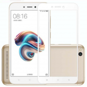 Захисне скло для XIAOMI Redmi 5a Full Glue (0.3 мм, 2.5D, бiлий) Захисне скло для XIAOMI Redmi 5a Full Glue (0.3 мм, 2.5D, бiлий)