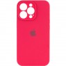 Оригінальний силіконовий чохол для iPhone 12 Pro Max Темно Червоний FULL (with camera protection)