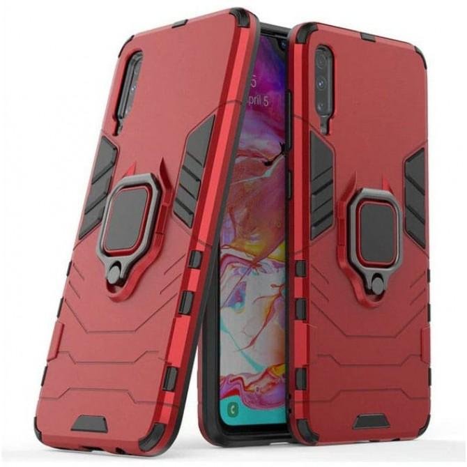 Чехол HONOR Hard Defence Series Samsung A705 Galaxy A70 2019 Red (with magnet)