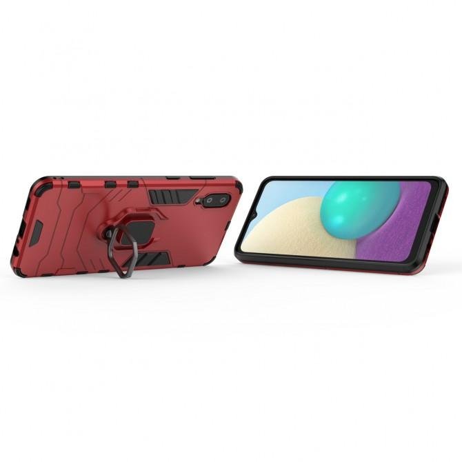 Чехол HONOR Hard Defence Series Samsung A705 Galaxy A70 2019 Red (with magnet)-3