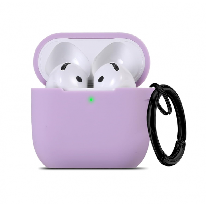 Силіконовий чохол для U-Like Protective Case For Airpods 4 Microfibre Purple