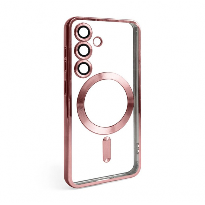 Силиконовый чехол SHINING with MagSafe для Samsung Galaxy S24/S25 Rose Gold-1