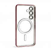 Силиконовый чехол SHINING with MagSafe для Samsung Galaxy S24/S25 Rose Gold