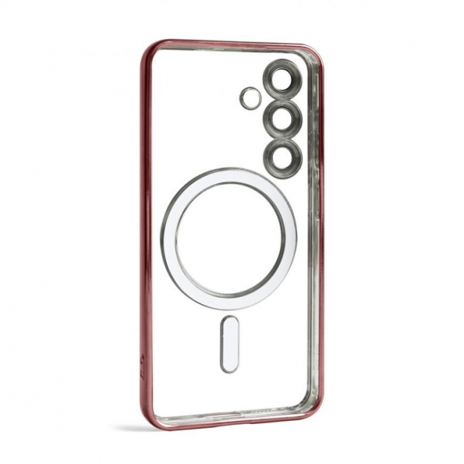 Силиконовый чехол SHINING with MagSafe для Samsung Galaxy S24/S25 Rose Gold-2