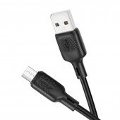 USB Кабель Borofone BX113 Lenny MicroUSB 3A Black 2m USB Кабель Borofone BX113 Lenny MicroUSB 3A Black 2m