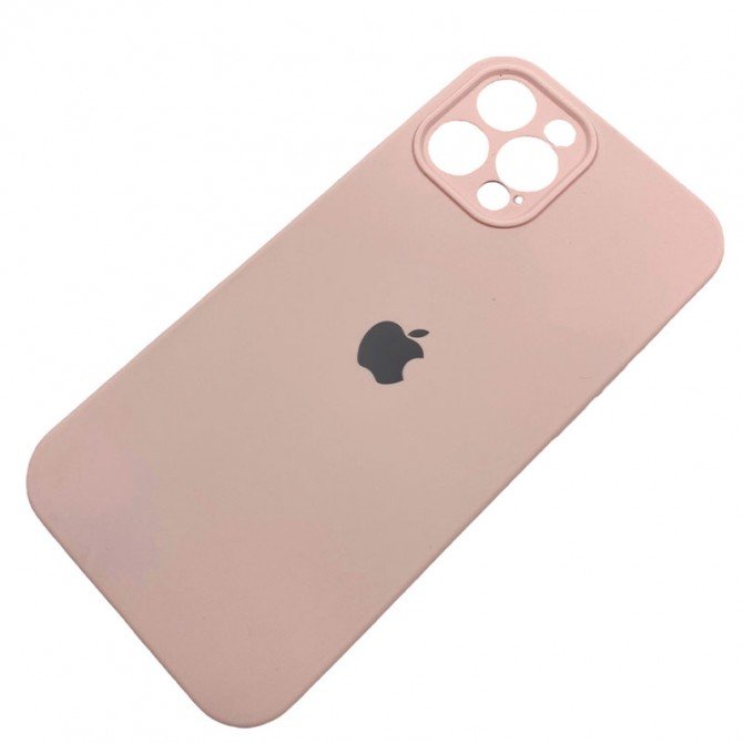 Силіконовий чохол для iPhone 12 Pro Max Пастельно Бежевий FULL-2