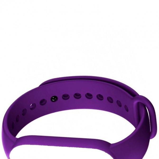 Ремінець для браслета Mi Band 5/6 (Silicon) Dark Purple-1