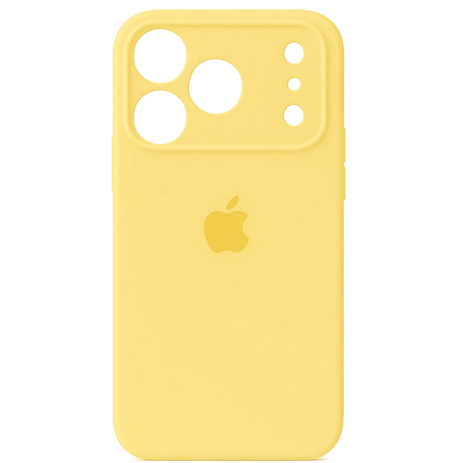 Силіконовий чохол для iPhone 17 Pro Max Yellow FULL