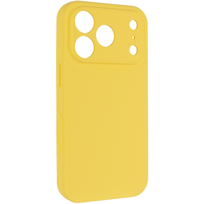 Силіконовий чохол для iPhone 17 Pro Max Yellow FULL-1