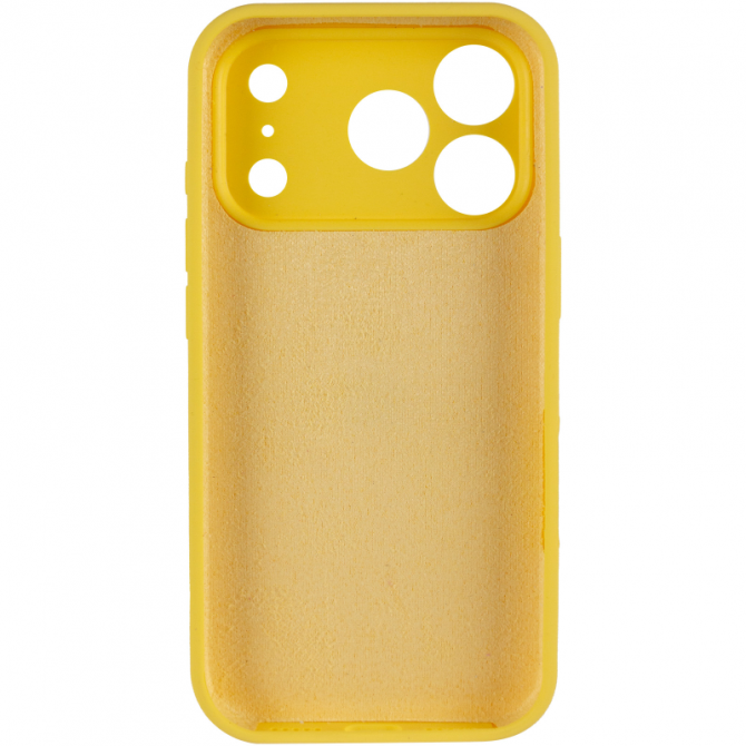 Силіконовий чохол для iPhone 17 Pro Max Yellow FULL-2
