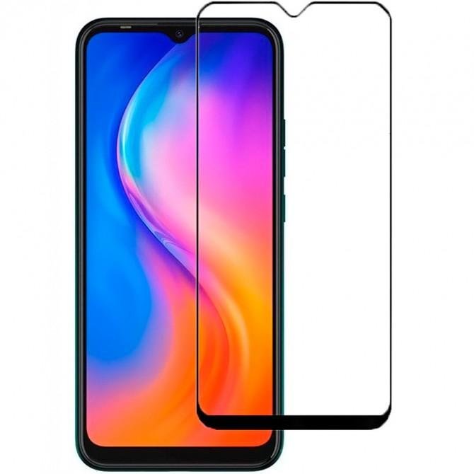 Защитное стекло для TECNO Spark 6/Spark 6 Go Full Glue (0.3 мм, 2.5D, черное)