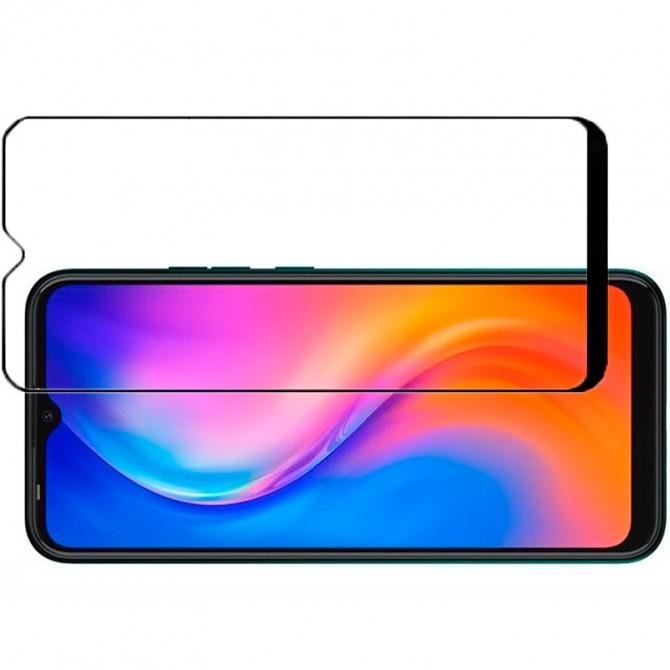 Защитное стекло для TECNO Spark 6/Spark 6 Go Full Glue (0.3 мм, 2.5D, черное)-1