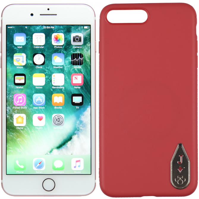 Чехол TOTU Design Poker series для iPhone 7/8 Plus J-red