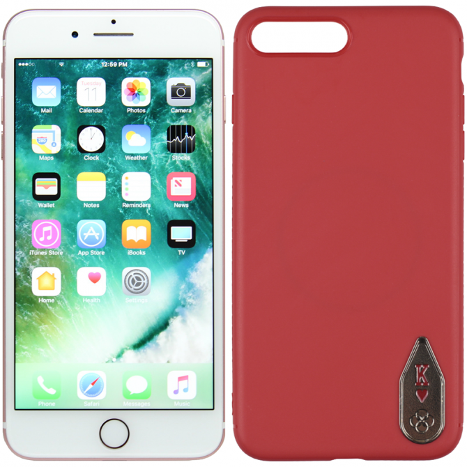 Чехол TOTU Design Poker series для iPhone 7/8 Plus K-red