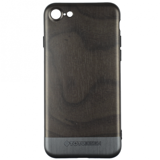 Чехол TOTU Design Wood series для iPhone 7/8 Grey-1