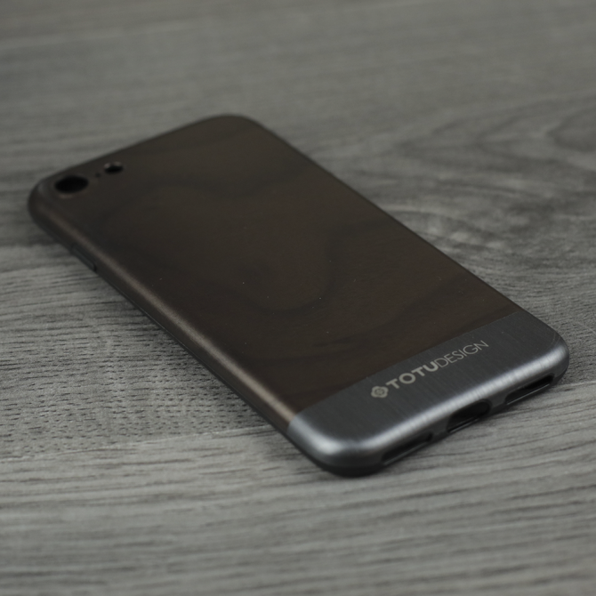 Чехол TOTU Design Wood series для iPhone 7/8 Grey-3
