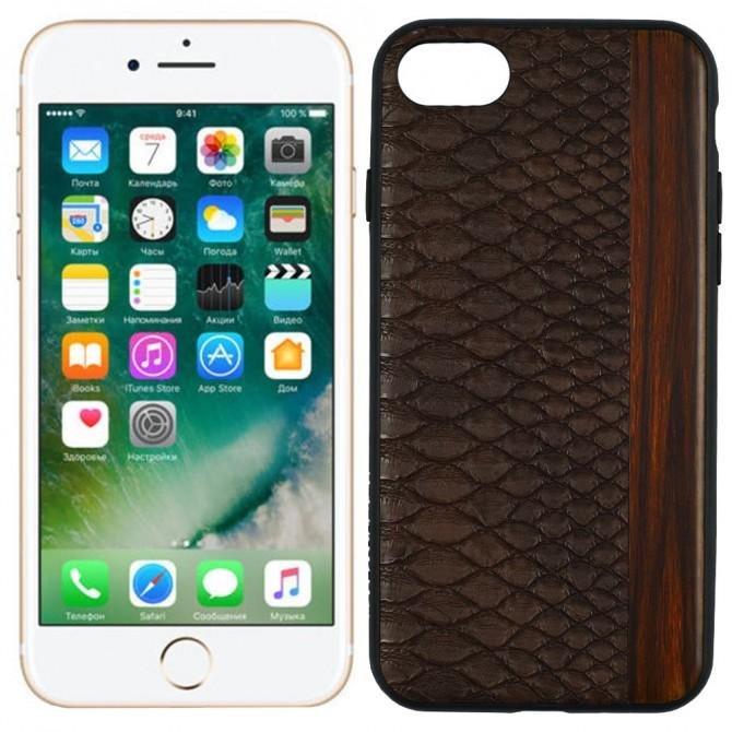 Чехол TOTU Design Jazz series Python pattern version для iPhone 7/8 Brown