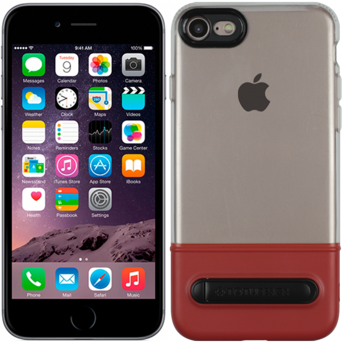 Чехол TOTU Design Crystal Color series для iPhone 7/8 Red