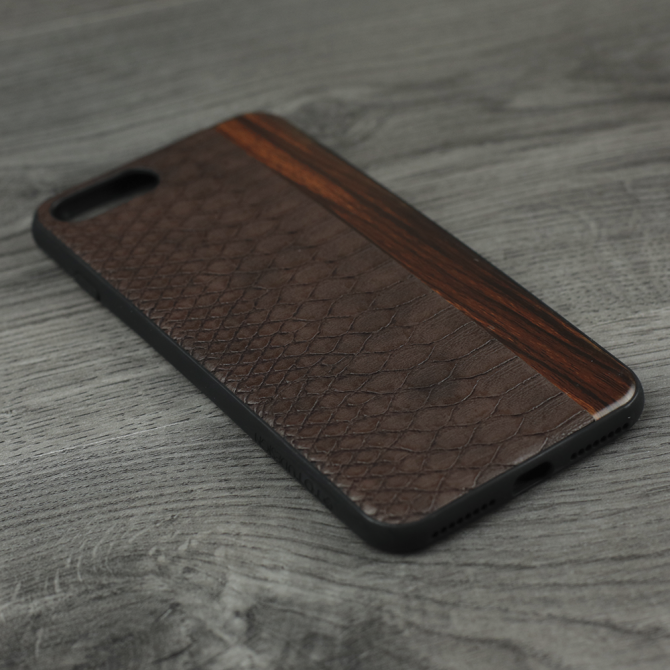 Чохол TOTU Design Jazz series Python pattern version для iPhone 7/8 Plus Коричневий-3