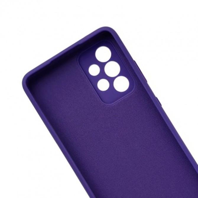 Чехол силиконовый Soft для Samsung A536 Galaxy A53 Темно Фиолетовый FULL-1