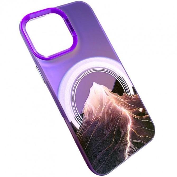 Чехол So Cool Print for Apple iPhone 15 Pro Max Mountain Purple-4
