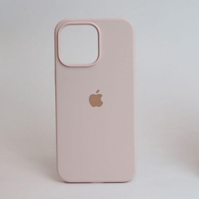 Оригінальний силіконовий чохол для iPhone 15 Pro Chalk Pink FULL