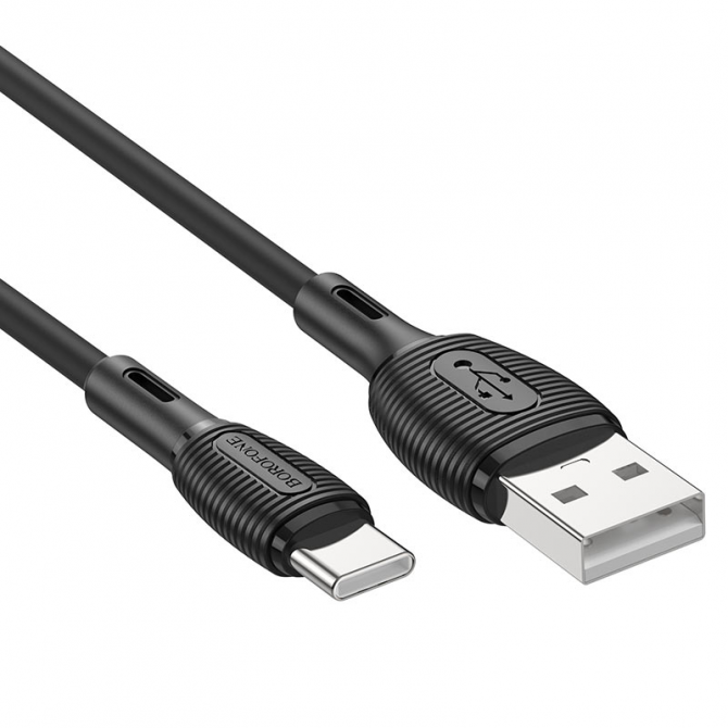 Кабель USB Cable Borofone BX86 Advantage Type-C 3A 1m Black
